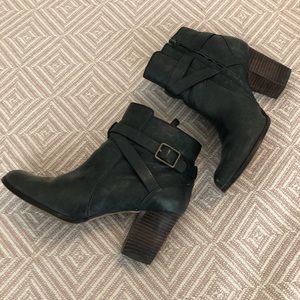 Cole Haan black leather booties